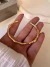 Esclava Bamboo Acero Dorado - comprar online