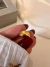 Earcuff Cubana Acero Dorado
