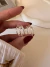 Par Aros Triple Line 2 Cm Acero Blanco - comprar online