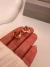 Par Aros Argolla Crepe Acero Dorado - comprar online