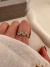 Anillo Ramita Cubik Acero Dorado