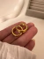 Par Aros Doble Ring 2 cm Acero Dorado - comprar online