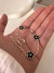 Pulsera Cleef Flor Negro 19 cm Acero Blanco - comprar online