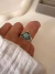 Anillo Delhi Aqua Plata 925