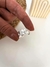 Anillo Regulable Rombo Lines Acero Blanco - comprar online