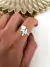 Anillo Life Corazón Acero blanco