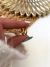 Par Aros Roundy 1 Cm Acero Dorado