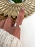 Anillo Regulable Inicial A Corazon Acero Blanco