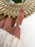 Anillo Regulable Inicial A Corazon Acero Blanco