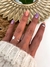 Anillo Regulable Inicial J Estrella Acero Blanco