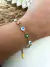 Pulsera Flower Nazar 19 Cm Acero Dorado