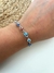 Pulsera Multi Ojito Rainbow 19 Cm Acero Quirúrgico