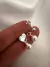 Par Aros Perla Corazón Acero Blanco - comprar online