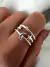 Anillo Regulable Estelar Acero blanco