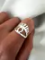 Anillo Eye Acero Blanco