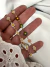 Pack Tobilleras x 12 Acero dorado