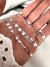 Pack Tobilleras x 12 Acero blanco