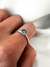 Anillo Maxi Bella Azul Acero blanco