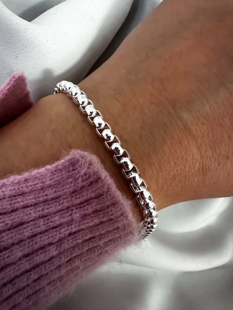 Pack Pulseras x 3 Acero blanco/APUROCU3.5X18P