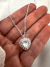 Conjunto Zircon Corazón 45 Cm Acero blanco