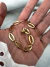 Pack Pulseras x 3 Acero dorado/APU128D - comprar online