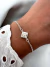 pulsera polaris nacar 19 cm acero blanco