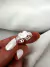 Anillo Regulable Chain Corazón Acero blanco - comprar online