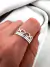 Anillo Seguidilla Infinito Acero blanco