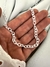 Cadena Chain Calada 45 Cm Acero blanco