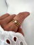 Caja Anillos x 36 Acero dorado - comprar online
