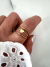 Caja Anillos x 36 Acero dorado