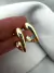 Par Aros Chunky Acero dorado