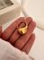 Anillo Regulable Comilla Chunky Acero dorado - comprar online