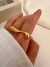 Anillo Bastón Chunky Acero Dorado