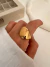 Anillo Ovalo Chunky Acero Dorado