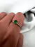 Anillo Maxi Yuri Esmeralda Acero Quirúrgico