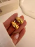 Par Aros Gota Rainbow 2 Cm Acero dorado