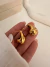 Par Aros Gota Cubik 2 Cm Acero dorado - comprar online
