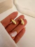 Par Aros Mini Capullo 1,5 Cm Acero dorado - comprar online