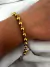 Pulsera Multi Balls 19 Acero dorado