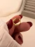 Earcuff Red Rombi Acero dorado - comprar online