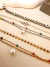 Pack Pulseras x 5 Acero Dorado Quirúrgico