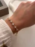 Pulsera Regulable Margaritas 19 cm Acero Dorado