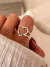 Anillo Corazón Acero blanco