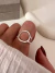 Anillo Circle Acero blanco