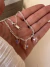 Pulsera Chain Maripositas 19 Cm Acero blanco - comprar online