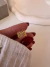 Earcuff Mimbre Acero dorado