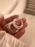 Par Aros Triple Argolla 2,5 Cm Acero blanco - comprar online