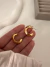 Par Aros Turn Flat 2 Cm Acero dorado - comprar online