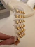Par Aros Drop Lisos Acero dorado - comprar online